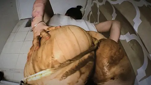 DirtyBetty – Panty pooping after laxative and cum