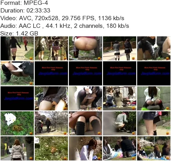 DLE2-13 Spring!! Cherry Blossom Viewing Outdoor Pooping And Pissing 2 EVO