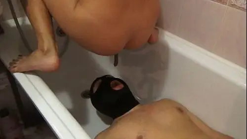 In the bathroom shit in mouth