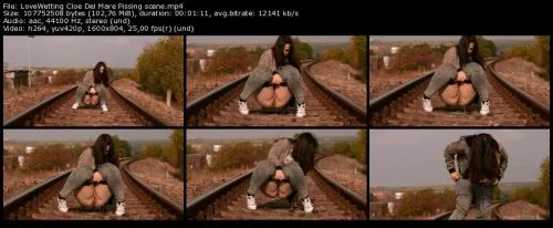 LoveWetting Cloe Del Mare Pissing scene 2018