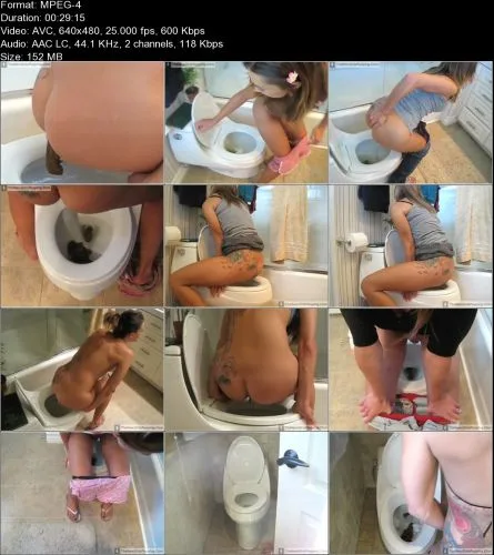 Pooping girls