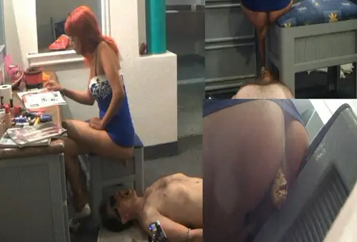 Young- Dominas Slave Do Your Toilet Tricks While I Get Ready – PART 6