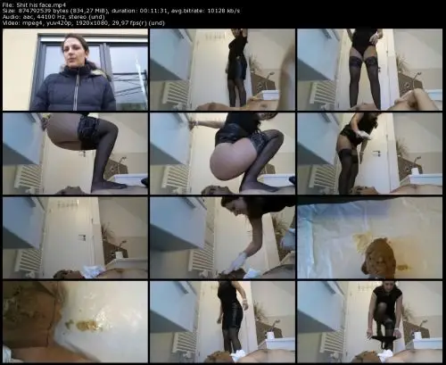 Shit his face German Goddess Scat FemDom