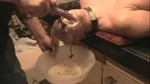 Amature girl forced to puke then eats it