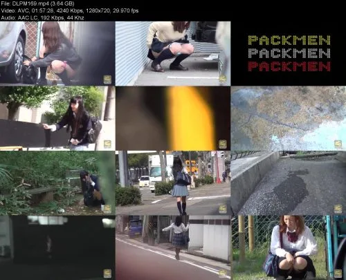 DLPM169 Jade Packmen Peeping outdoor high school girl bathroom recording…