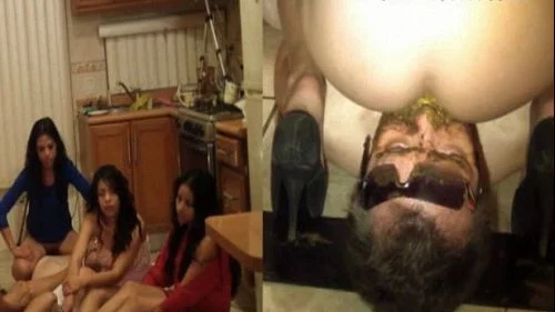 Toilet Man Abuse in the Kitchen