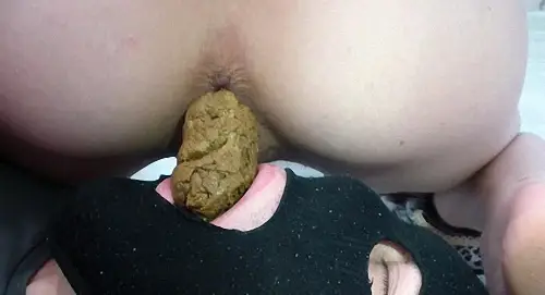 Alina eating chili and pooping in mouth of a toilet slave tongue of shit