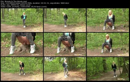 Blonde In The Woods