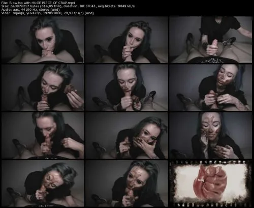DirtyBetty BlowJob with HUGE PIECE OF CRAP