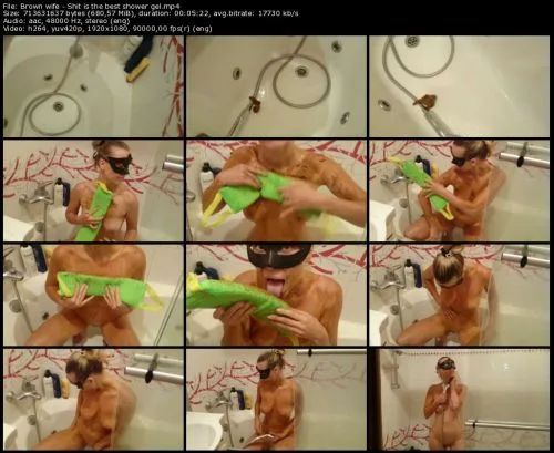 Brown wife – Shit is the best shower gel