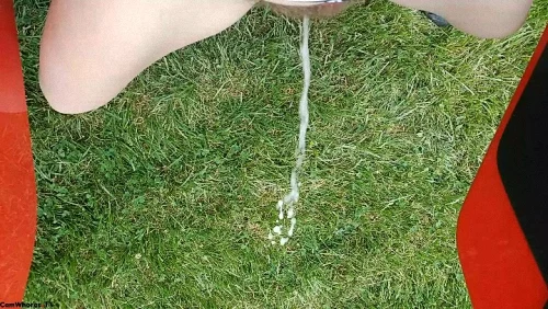 Candiecane Outdoor Pee In The Grass