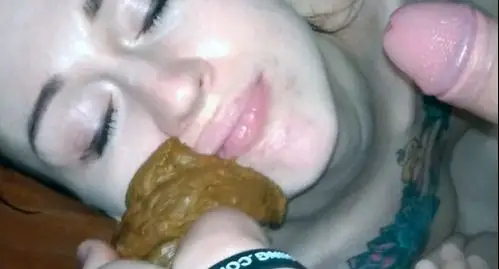 Crazy wife suck dickn shit