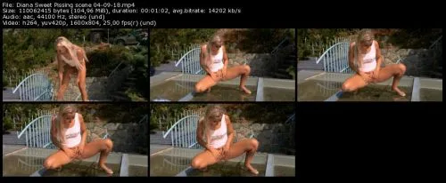Diana Sweet Pissing scene 04-09-18