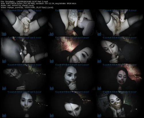 DirtyBetty – UNDERGROUND SCAT Part 2