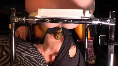 Dirty Face Gina has made the slave toeat shit