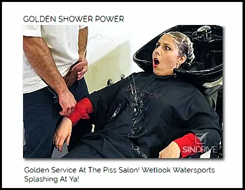 Golden Service At The Piss Salon