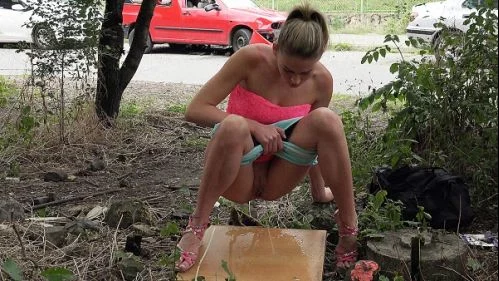 Pissing Pink Sandals