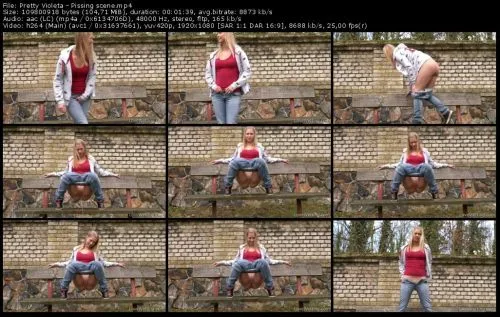 Pretty Violeta – Pissing scene