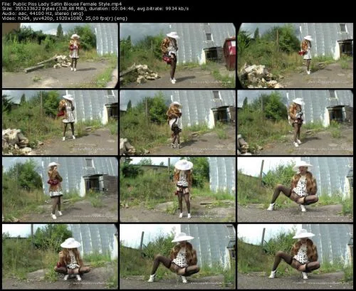 Public Piss Lady Satin Blouse Female Style