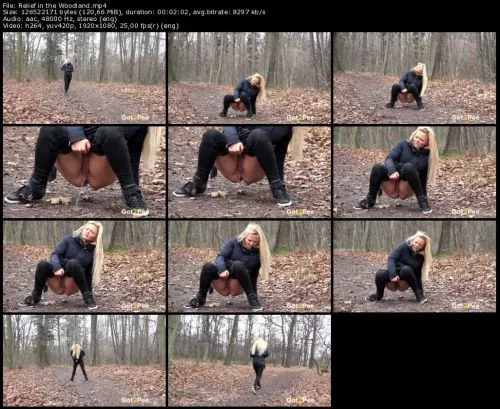 Relief in the Woodland Got2Pee European babe