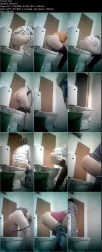 The spy camera peeks the women in the toilet