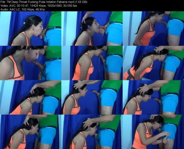TM Deep Throat Fucking Puke Initation Fabiana 2019