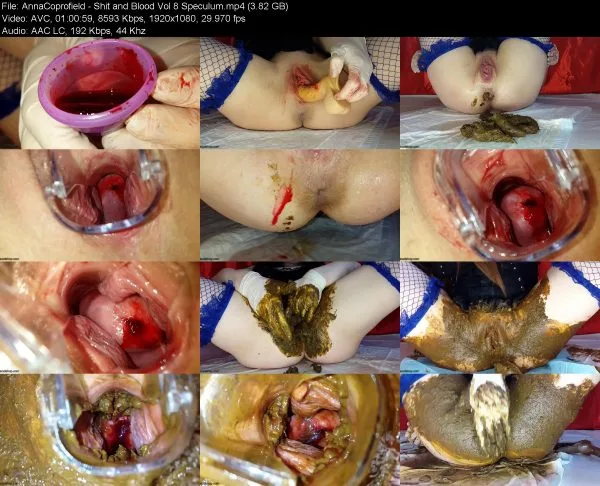AnnaCoprofield – Shit and Blood Vol 8 Speculum
