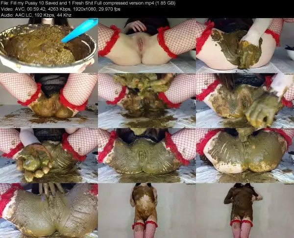 Fill my Pussy 10 Saved and 1 Fresh Shit Full compressed version women sc…