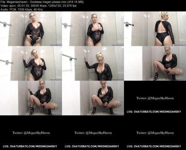 Meganskyhaven – Goddess megan pisses