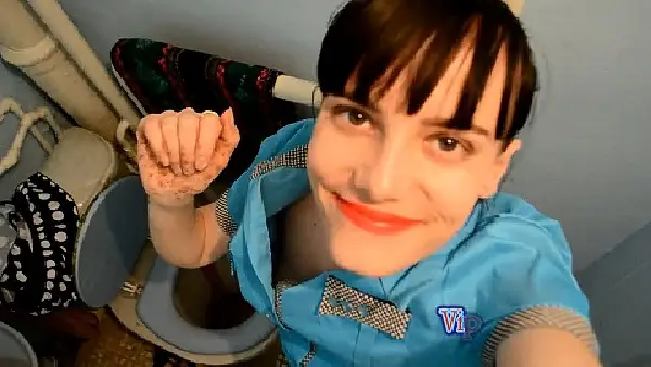 VipmodelNata – Diarrhea liquid in pantyhose and a toilet