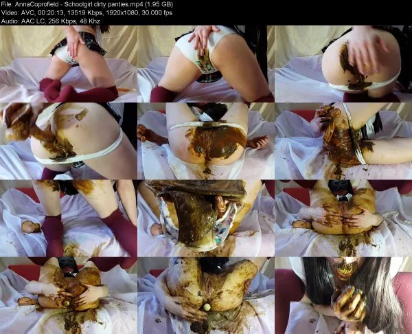 AnnaCoprofield – Schoolgirl dirty panties women scat videos, 2019