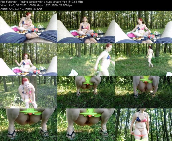 Fetishfun пїЅ Peeing outdoor with a huge stream pic picture