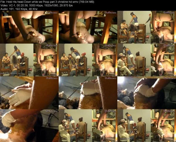 Hold His head Down while we Poop part 3 christine hd