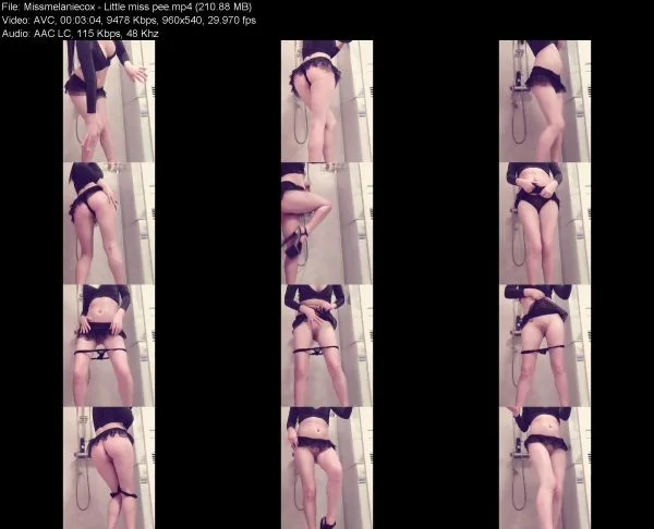 Missmelaniecox – Little miss pee