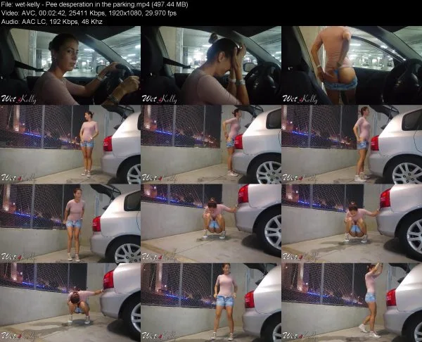 wet-kelly – Pee desperation in the parking