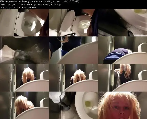 Harwin – Peeing like a man and making a mess