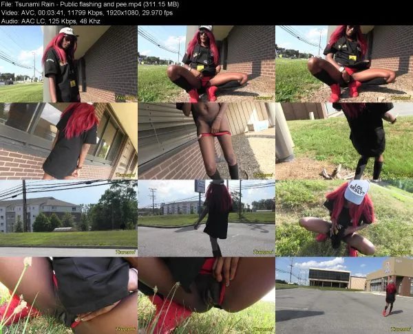 Tsunami Rain – Public flashing and pee