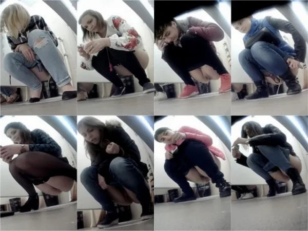VoyeurBank Toilet 2288-2344 girls pee in toilet video