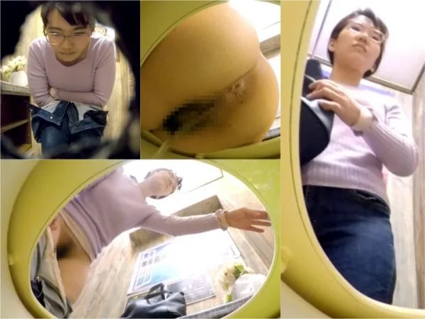 【盗撮　店内トイレ】13-23　〇お姉さん・OL�.. Pooping Voyeur
