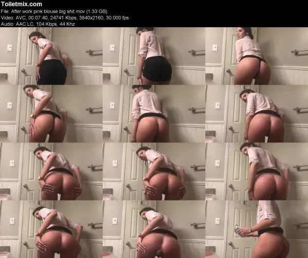 After work pink blouse big shit