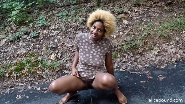 Alice Bound Pissing In Public