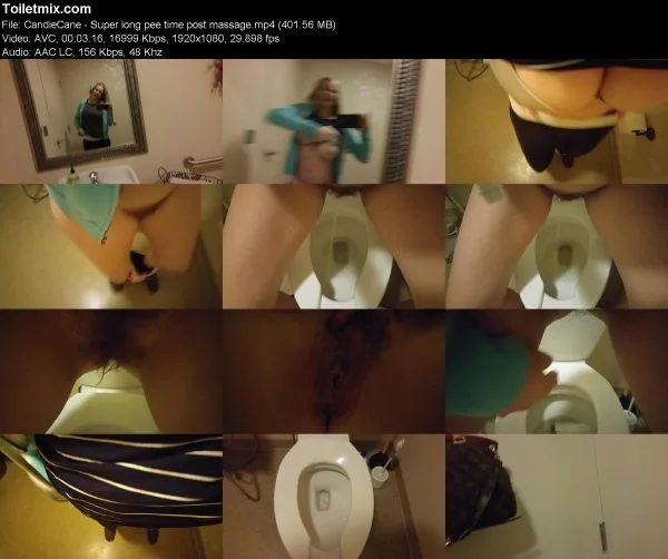 CandieCane – Super long pee time post massage