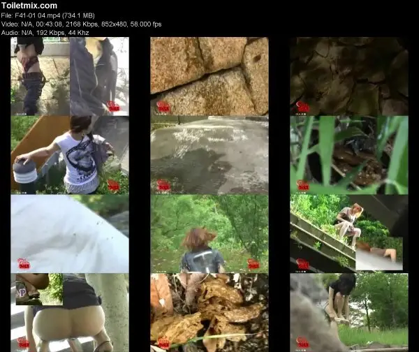 F41-01 Outdoor Excretion Series: Twin Peeping Cameras – Acrobatic Outdoo…