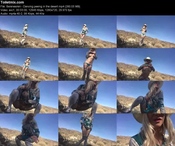 Serenesiren – Dancing peeing in the desert