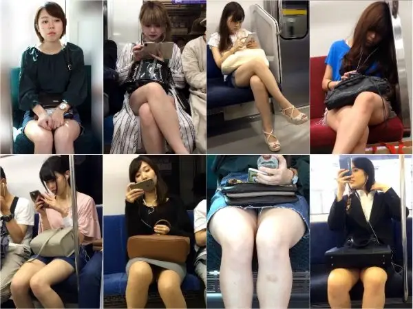 gcolle 脚フェチ186　股を開く美人OLの対面エロ…Japanese Voyeur Metro Upskirt