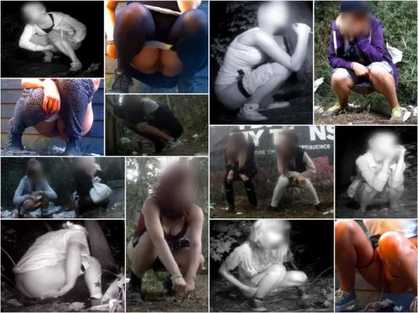 Rock Festival outdoor pissing girls 10 – 12 Amateur Pee Voyeur