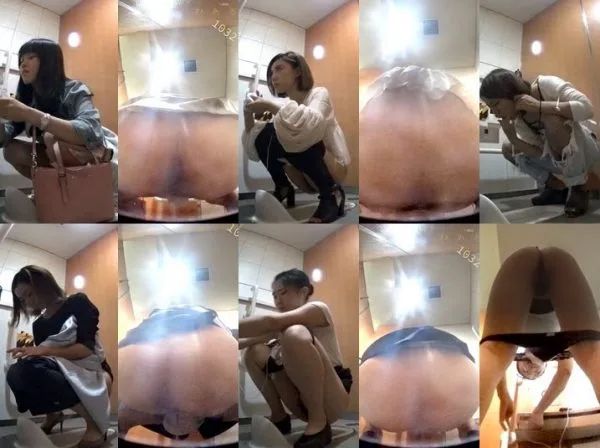 大あり(和式斜め前＆下アングル）　美人さ�…Japanese Voyeur