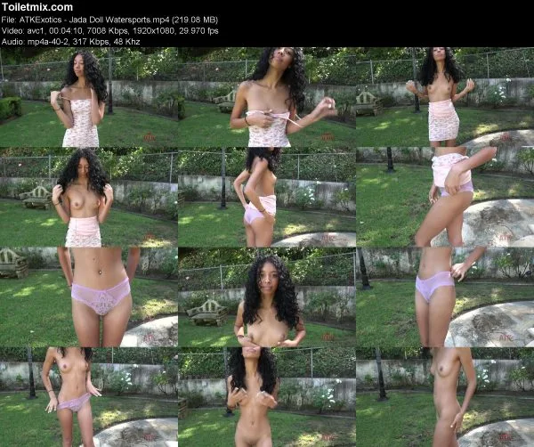 ATKExotics – Jada Doll Watersports pissing in public, HD 2019