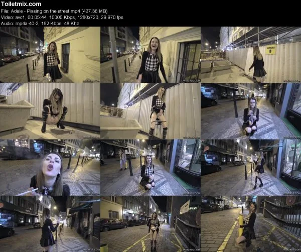 Adele – Pissing on the street pissing in public, HD 2019