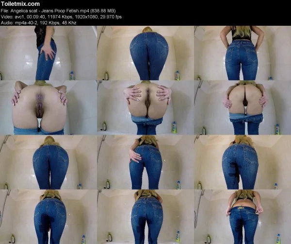 Angelica scat – Jeans Poop Fetish